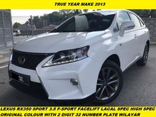 2013 Lexus RX350 3.5 F Sport SUV 1 LADY OWNER BLACK INTERIOR SUNROOF