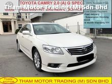 2010 NEW FACELIFT TOYOTA CAMRY 2.0 G SPORTIVO 1 YEAR WARRANTY LOW DEPOSIT & LOW INTEREST WITH BANK, 100% ACCIDENT FREE LOW MILEAGE LIKE NEW
