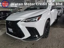 2023 Lexus NX 350 2.4 TURBO F Sport UNREG,HI-SPEC,GRADE 5,ORI LOW MILEAGE,SUNROOF,360 CAN,HUD,BSM,MEMORY SEATS,XENON LAMP & ETC,FREE WARRANTY & GIFTS