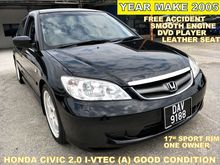 2005 Honda Civic 2.0 i-VTEC (A) GOOD CONDITION WITH LEATHER SEAT DVD PLAYER