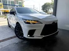2023 Lexus RX 350 2.4 F Sport 5AA FULL TRD Aero-Kit + Exhaust Pipe Panroof 4cam Auto-Parking Red/Leather Fully Loaded Grade 5AA Unreg