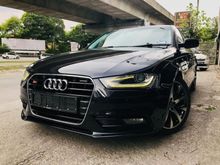 AUDI A4 1.8 S-LINE 1 YR WTY 2014,CRYSTAL BLUE IN COLOUR,S-LINE STEERING,GPS SYSTEM,NEW FACELIFT LED LIGHT,SELDOM USE,ONE DATO OWNER