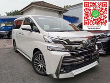 2017 Toyota Vellfire 2.5 ZG JBL 4CAM UNREG