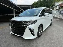 2024 Toyota Alphard 2.5 Z (1,000KM)-FULL SPECS - GRADE 6A NEW CAR - READY STOCK - S/STEP - TEAMMATE - ROOF MONITOR - HUD - 360 CAM - RM278K - UNREG