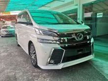 2017 Toyota Vellfire 2.5 Z G Edition MPV / 5 YEAR WARRANTY / DVD PLAYER /