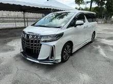 2021 Toyota Alphard 2.5 SC (A) SUNROOF MODELISTA BODYKIT DIGITAL INNER MIRROR BLIND SPORT NEW FACELIFT