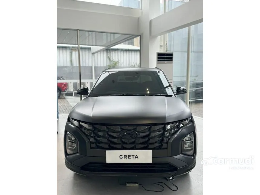 Jual Mobil Hyundai Creta 2024 Alpha 1.5 di Banten Automatic Wagon Hitam Rp 375.000.000