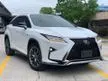 Recon 2018 Lexus RX300 2.0 F Sport SUV 3LED SEQUENTIAL LIGHTS LTA HUD PAN-ROOF 4CAMERA PWR-BOOT LOW MILEAGE 18K-KM WITH 5YRS WARRANTY & MERDEKA PROMOTION - Cars for sale