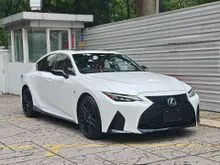 2021 Lexus IS 300 2.0 F Sport Mode Black - Red Color Full Leather Interior, 19 Inch Mode Black Rim, Orange Brake Caliper, 360 Surround View Camera