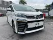 Recon 2018 Toyota Vellfire 2.5 Z G Edition MPV/2LED/ROOF MONITOR/DIM/PILOT SEAT/7 SEATER - Cars for sale