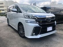 2015 Toyota Vellfire 2.5 Z G ALPINE SETS WITH SUNROOF INTERESTED 011-2111 3500