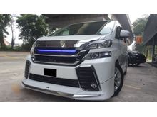 Toyota Vellfire 3.5,1 YEAR WARRANTY,MODELLISTA 2014,NEW FACELIFT,2 PILOT SEATS,2 POWER DOORS,SUN MOON ROOF,2 DVD PLAYERS,POWER BOOT,ONE DATO OWNER