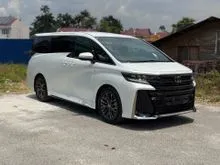 Black interior, 7k km, DIM, BSM, HUD, SUNROOF, SPARE TYRE, 2024 Toyota Vellfire 2.4 Z Premier MPV