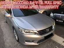 2014 Honda Accord 2.4 VTi-L #1 Lady Owner #Full SPec