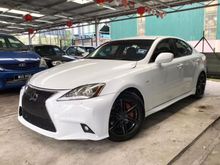 2011 Lexus IS250 2.5 (A) SPORT EDITION JAPAN SPEC, F-SPORT BUMPER, NAPPA LEATHER SEAT, KEYLESS PUSH START, PADDLE SHIFT, 18 INCH LENSO SPORT RIMS