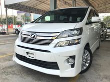 2013 Toyota Vellfire 2.4 Z-G Full Full Spec Full Leather Home Theater