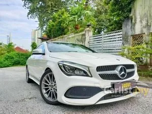 2018 Mercedes-Benz CLA200 1.6 AMG Coupe F.S.R ORI KM #ONE OWNER #ORI WHITE FROM FACTORY NO ACCIDENT #NO FLOOD #1YRS WARRANTY #VERY GOOD CONDITION