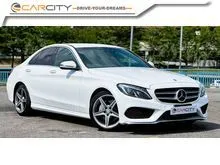 2015 Mercedes-Benz C180 1.6 AMG Sports Package Sedan TRUE YEAR MAKE LOW MILEAGE ONE OWNER WARRANTY TIPTOP CONDITION