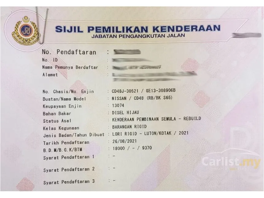 Jual Kereta Nissan UD 2021 6.4 di Selangor Manual Lorry White 