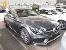 2017 Mercedes-Benz C300 AMG Premium Coupe 2.0 Turbo 241hp Panoramic Roof 3D Burmester 2 Memory Bucket Seat Keyless Push Start Paddle Shift Power Boot