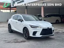 2023 LEXUS RX350 F SPORT 2.4 TURBO**REAR POWER SEAT**GRADE 5AA**RED INTERIOR**DIGITAL INNER MIRROR**BLIND SPOT MONITOR**360 SURROUNDING CAMERAS**HUD
