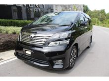 Unreg 2012 Toyota Vellfire 2.4 Z Platinum MPV High Spec