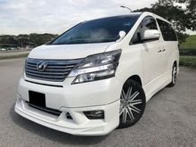 2009 Toyota Vellfire 2.4 V MPV / Push Start Tip-Top Condition