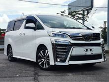 2018 Toyota Vellfire 2.5 Z G Edition MPV ZG SUNROOF 3 LED DIM 5 YEARS WARRANTY