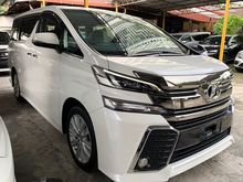 2016 Toyota Vellfire 2.5 Z - 7 SEATER - ALPINE - 5 YEARS WARRANTY - SST FREE PROMOTION!