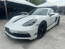 2024 Porsche 718 2.0 Cayman Coupe FULL SPEC SPORT CHRONO SPORT EXHAUST MULTI FUNCTION STEERING GRADE 5A JAPAN SPEC UNREGS