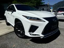 2022 Lexus RX 300 2.0 F Sport BLACK/LEATHER SUNROOF HUD 4CAM UNREG
