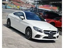 2021 Mercedes-Benz C180 1.5 AMG Line Sport Coupe, GRADE 5A, ORI 15K KM, HUD, BSA, PANORAMIC ROOF, MUTILBEAM LED HEADLIGHTS, ANDROID AUTO & APPLE CAR