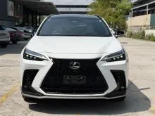 Unregistered 2022 Lexus NX 350 2.4 F-Sport JapanUnit PanoramicSunroof 360Cam AppleCarplay WhiteInterior