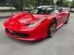 Recon 2012 Ferrari 458 Italia 4.5 Coupe ONLY 25K KM DONE LIKE NEW