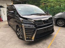 TOYOTA VELLFIRE 2.5 ZG 3 LED PILOT SEAT ORIGINAL 4K KM MILEAGE 4 CAMERA PRE CRASH LKA NAPPA LEATHER SEAT 2018 UNREG LIKE NEW CAR FREE GMR WARRANTY
