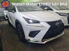 2021 Lexus NX 300 2.0 F Sport 360 CAM BLACK INTERIOR FULL LEATHER PRE CRASH SYSTEM LANE KEEP ASSIST POWER BOOT JAPAN PREMIUM GRADE CAR INC SST UNREG