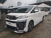 2018 Toyota Vellfire ZG 2.5 FULLY LOADED SPEC SUNROOF JBL SURROUND CAMERA LEATHER SEAT MODELISTA BODYKIT UNREG18