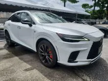 2023 LEXUS RX350 2.4T F-SPORT AWD NEW FACELIFT/GRADE 5A 18K MILEAGE/360 CAMERA/HEAD UP DISPLAY/PANROOF/DIGITAL INNER MIRROR/BSM/UNREG