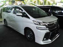 Toyota Vellfire 2.5 ZG JBL Modellista Sunroof Unreg Full Leather Pre Crash MPV