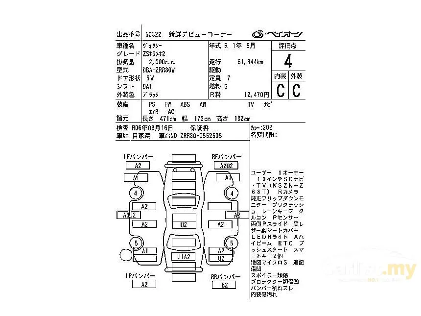 2019 Toyota Voxy ZS Kirameki Edition MPV