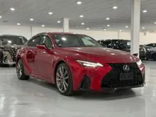 6K MILEAGE - 5A GRADE - 2021 Lexus IS 300 2.0 F Sport - RED INTERIOR - SUNROOF - VENTILATED SEAT - MEMORY SEAT - 360 CAMERA - READY STOCK
