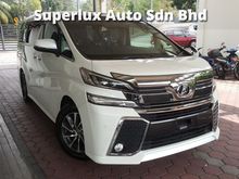 2015 Toyota Vellfire 2.5 Z Edition MPV Sun Roof Moon Roof 2 Power Sliding Doors 7 Seater UNREGISTERED