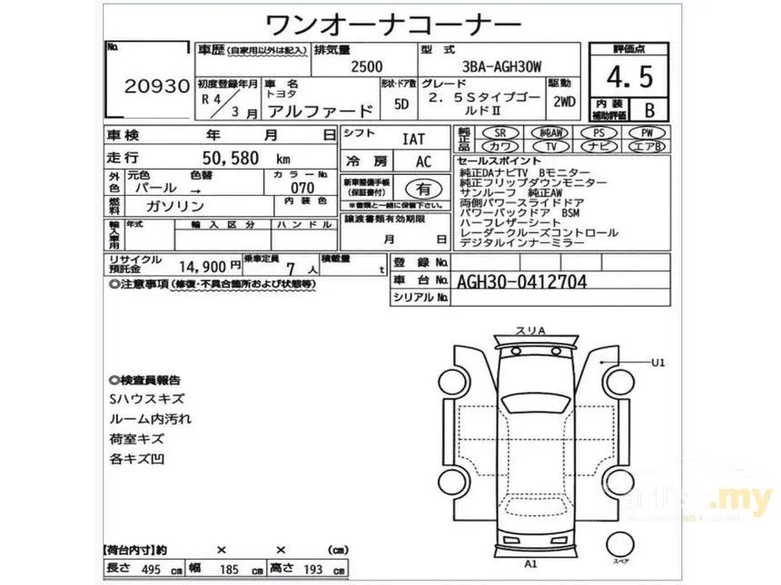 2022 Toyota Alphard G S MPV