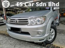 2009 Toyota Fortuner 2.7 V TRD Sportivo SUV, 62000 KM SERVICE RECORD BY TOYOTA SERVIVE CENTRE