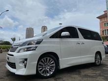 2014 Toyota Vellfire 2.4 Z Van Wagon Golden Eye Edition-2 White On Black Kondisi Mulus Seperti Baru TDP Super Ringan