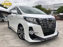 2017 Toyota Alphard 2.5 G S C SC ZG FULL LEATHER P CRASH MODELISTA PILOT SEAT NO GST LAST CALL WHITE UNREG
