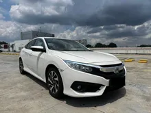 2018 Honda Civic 1.8 S Sedan - free 1year warranty dan RM500 petrol voucher