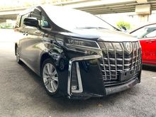 2018 Toyota Alphard 2.5 SA(PROMOTION PRICE WIT SST) 7 SEATER ,2 POWER DOOR ,PRE CRASH ,DIM ,LKA UNREG