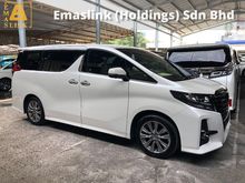 2017 Toyota Alphard 2.5 SA Type Black Edition Sun Roof Moon Roof 360 Surround Camera Power Boot 2 Power Door Half Leather Keyless Go 9 Air Bags Unreg