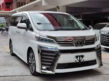 ( SST DISCOUNT UNTIL JUNE ONLY ) 2018 TOYOTA VELLFIRE 2.5 ZG FACELIFT UNREG - DIGITAL INNER MIRROR - FULL LEATHER PILOT SEAT - LANE ASSIST - PRE CRASH